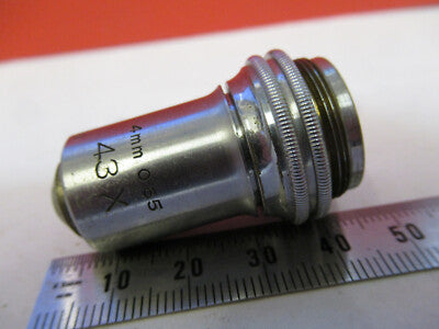BAUSCH LOMB OBJECTIVE 43X LENS OPTICS MICROSCOPE PART AS PICTURED &8Y-A-30