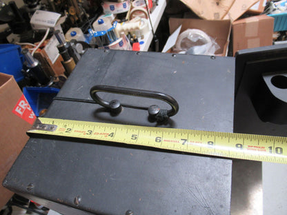 EMPTY AO SPENCER WOOD CABINET BOX WITH KEY MICROSCOPE PART AS PICTURED &TA-5