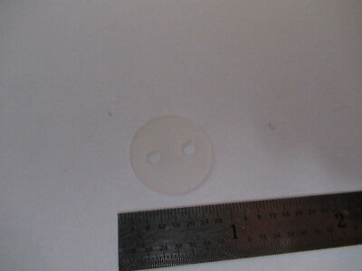OPTICAL GLASS PREFORM FROSTED HOLED OPTICS   AS PICTURED &F4-A-60