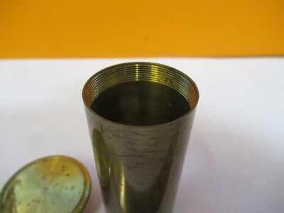EMPTY BRASS CANISTER OBJECTIVE UK WATSON MICROSCOPE PART AS PICTURED #P4-B-65