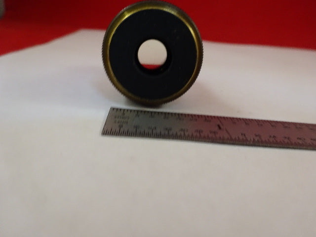 MICROSCOPE PART OBJECTIVE OLYMPUS PLAN 10X OPTICS AS IS #Z4-A-16