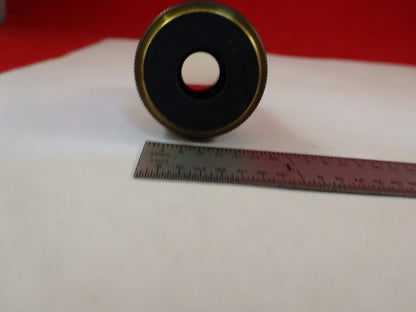 MICROSCOPE PART OBJECTIVE OLYMPUS PLAN 10X OPTICS AS IS #Z4-A-16