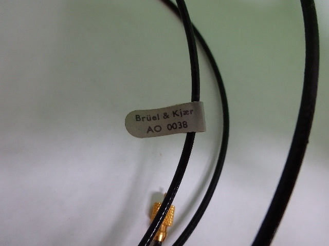 LOW NOISE CABLE AO 0038 for BRUEL KJAER DENMARK ACCELEROMETER AS IS #7-DT DWR