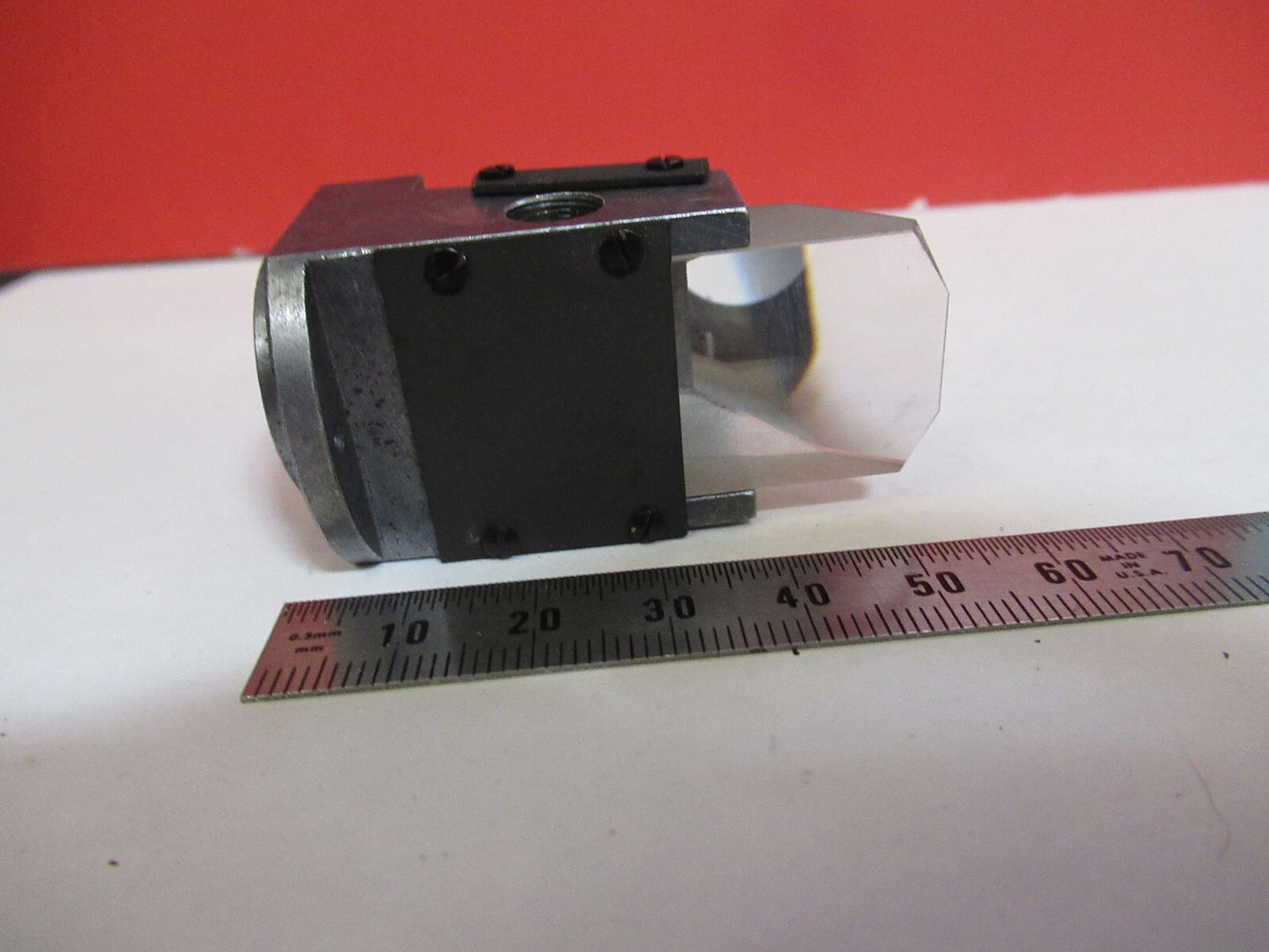 KYOWA JAPAN HEAD GLASS PRISM OPTICS MICROSCOPE PART AS PICTURED T9-A-53