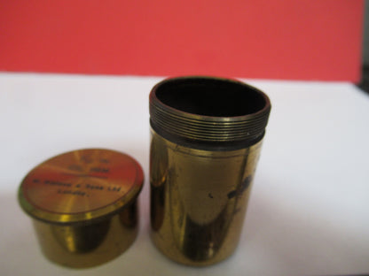 EMPTY WATSON UK BRASS OBJECTIVE CANISTER MICROSCOPE PART AS PICTURED G4-A-67