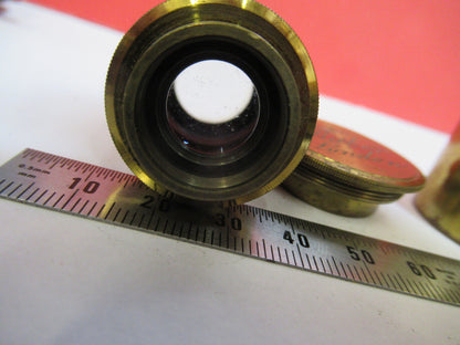 Antique Brass Baker London 1 inch Objective Microscope Part