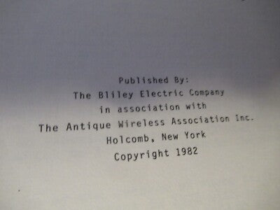 Vintage Brochure History Bliley Electric Co. Quartz Crystal by Charles 1982 AS Pic