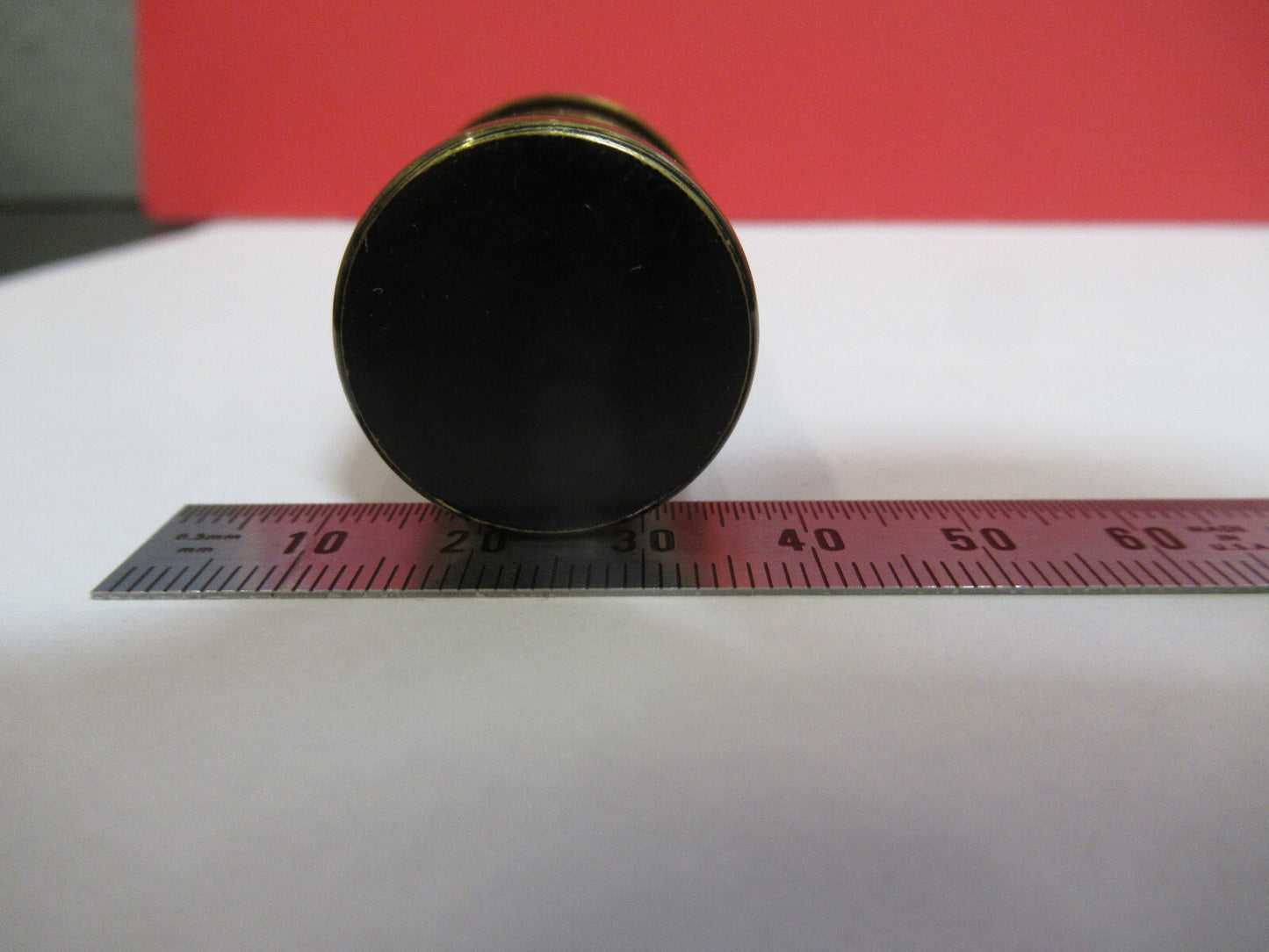 EMPTY BRASS CONTAINER for MICROSCOPE OBJECTIVE PART AS PICTURED #B7-A-73