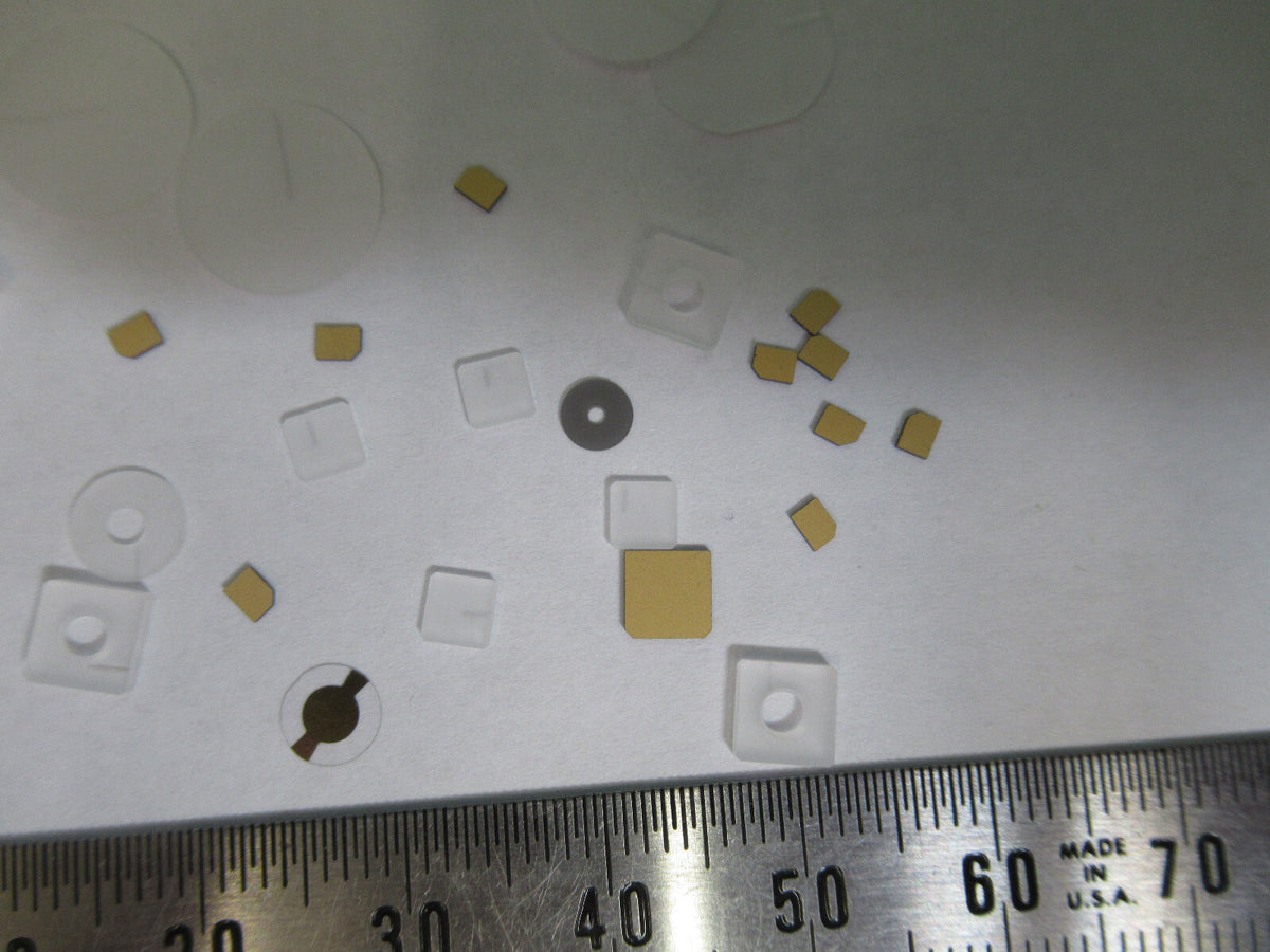Lot Blanks Piezoelectric Quartz Crystal X-y-cut Gold Coated Piezo Sensor