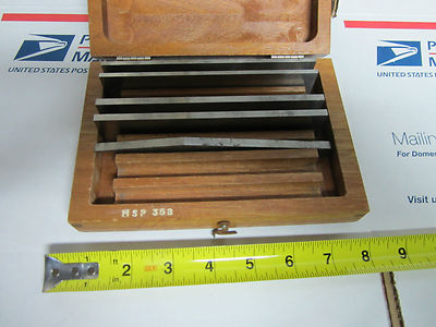 OPTICAL SET STEEL PARALLELS AS IS METROLOGY INSPECTION BIN#25