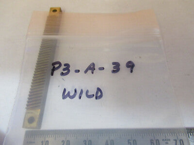 Wild Swiss M20 Brass Gear Stage Microscope Part