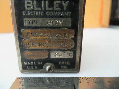 ANTIQUE QUARTZ CRYSTAL BLILEY AR7W FREQUENCY CONTROL RADIO AS PICTURED &F2-A-217