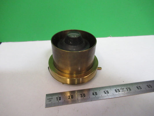 Antique Brass Condenser + Iris Watson Microscope Part