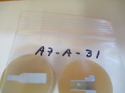 Lot 2 ea METALLOGRAPHIC METAL CROSS SECTION SPECIMEN MICROSCOPY SAMPLE &A7-A-31