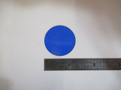 ZEISS GERMANY BLUE GLASS FILTER MICROSCOPE PART AS PICTURED &A5-A-50