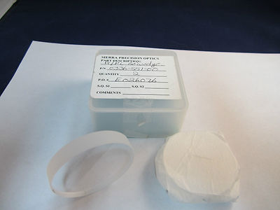 LOT 2 EA OPTICAL FLAT SIERRA PRECISION AS IS LASER OPTICS ii BIN#20