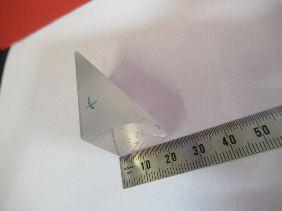 Optical glass prism microscope part optics