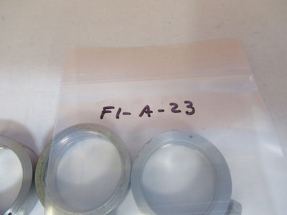 LOT KLEMMRINGE UNBEKANNTER HERSTELLER MIKROSKOP TEIL ABGEBILDET &amp;FT-1-A-23