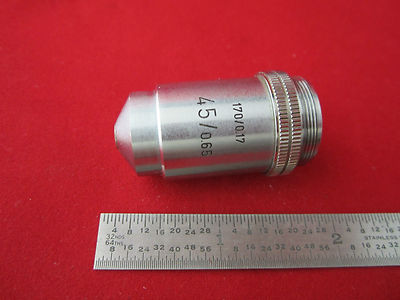Microscope Objective Optics 45X Ernst Leitz Wetzlar Germany