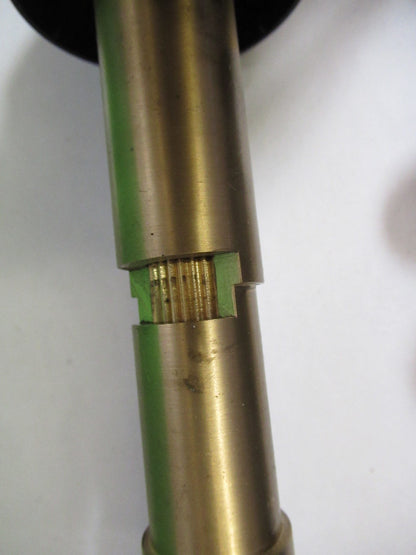 LEICA LEITZ GERMANY DMRB SET KNOBS STAGE MICROSCOPE PART AS PICTURED V7-FT-92