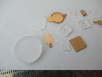 LOT BLANK PIEZOELECTRIC QUARTZ CRYSTAL X- Y- YX-CUT PIEZO SENSOR AS PIC #F5-A-59