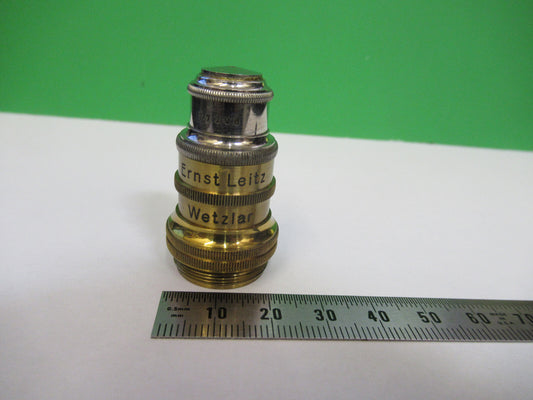 Antique Brass Ernst Leitz Pol Objective Microscope Part