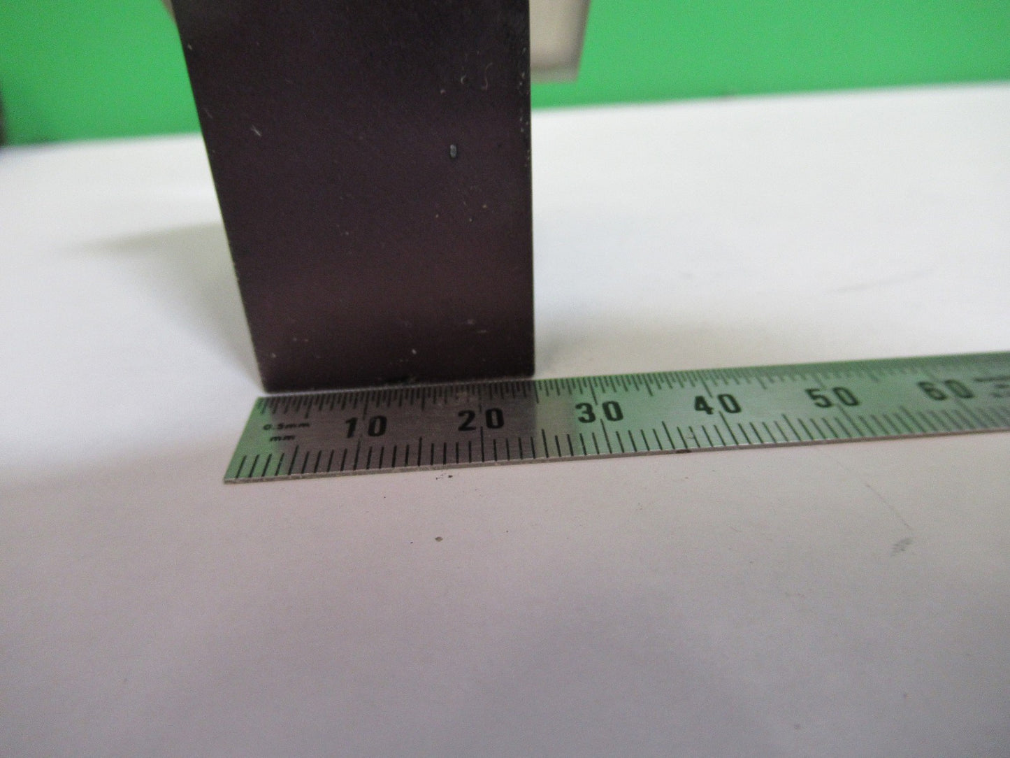 OLYMPUS JAPAN MOUNTED GLASS FLAT MIRROR MICROSCOPE PART AS PICTURED T4-A-27