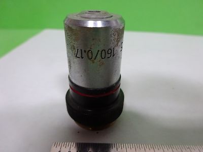 FOR PARTS MICROSCOPE PART OBJECTIVE 10X [dirty] OPTICS AS IS BIN#Y6-E-11