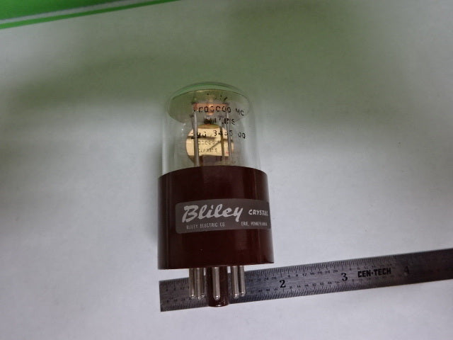 Antique Quartz Radio Crystal Bliley Electric Co. 1 MHz Glass Frequency Control