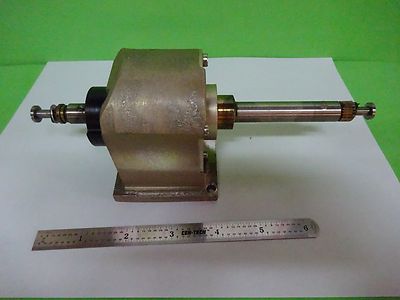 MICROSCOPE PART POLYVAR REICHERT LEICA STAGE MECHANISM // OPTICS AS IS BIN#W2-05