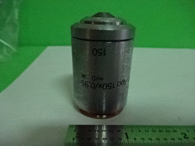 MICROSCOPE PART REICHERT POLYVAR OBJECTIVE DIC APO IK 150X OPTICS AS IS #AI-22