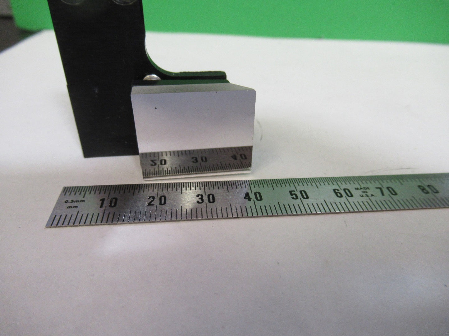 OLYMPUS JAPAN MOUNTED GLASS FLAT MIRROR MICROSCOPE PART AS PICTURED T6-B-06