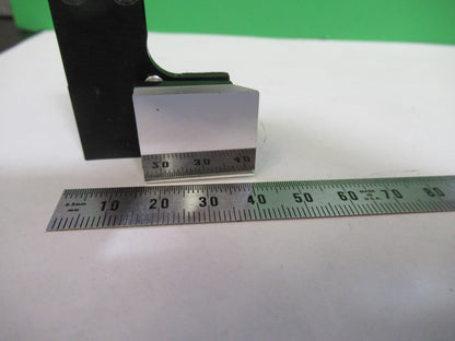 OLYMPUS JAPAN MOUNTED GLASS FLAT MIRROR MICROSCOPE PART AS PICTURED T6-B-06
