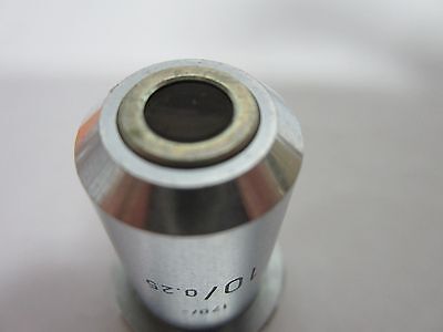 LEITZ WETZLAR GERMANY 10X OBJECTIVE MICROSCOPE OPTICS BIN#J7-13