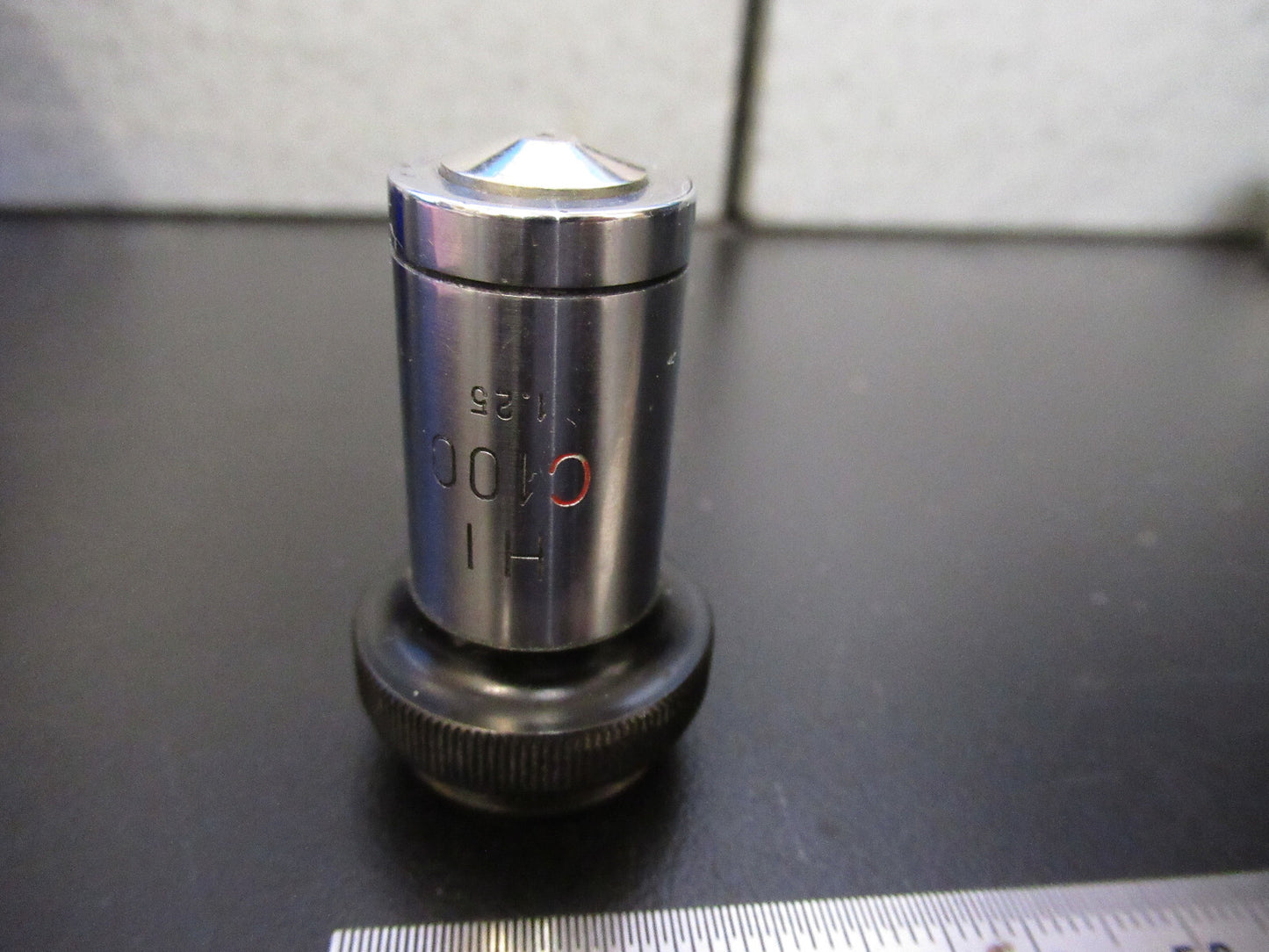 OLYMPUS JAPAN OBJECTIVE C 100X LENS MICROSCOPE PART AS PICTURED G8-A-59