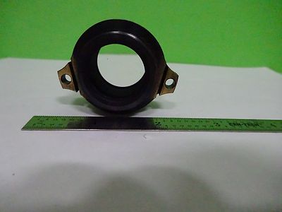 MICROSCOPE PART POLYVAR REICHERT LEICA BRASS MOUNTED LENS OPTICS AS IS BIN#W3-44