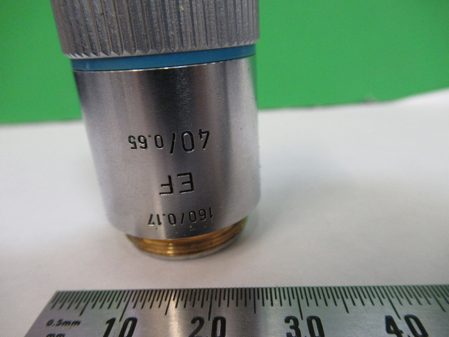 LEITZ GERMANY OBJECTIVE EF 40X /160 MICROSCOPE PART OPTICS AS PICTURED X6-A-83