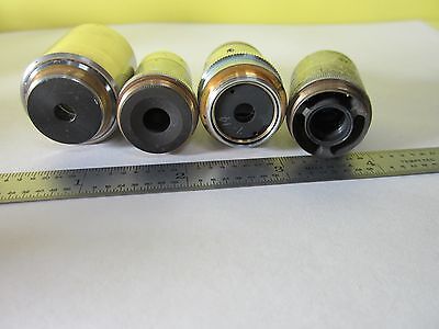 LOT MICROSCOPE OBJECTIVES scratch dent #31-B-04