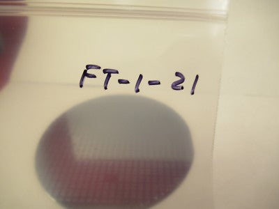 COLLECTABLE SILICON SINGLE CRYSTAL WAFER + ELECTRONIC COMPONENTS AS PIC #FT-1-21