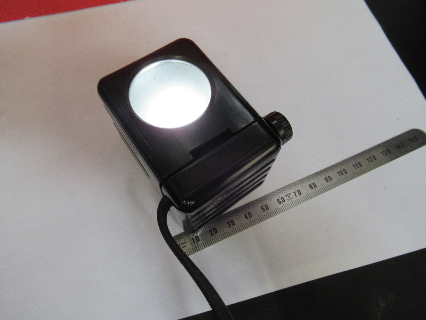 ANTIQUE BAUSCH LOMB ILLUMINATOR LAMP WORKS MICROSCOPE PART AS PICTURED T9-A-40