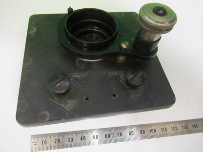 BAUSCH LOMB  STAGE TABLE ANTIQUE MICROSCOPE PART OPTICS AS PICTURED &F3-B-62