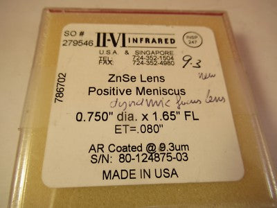 Optical Ii-vi Zinc Selenide Lens ZnSe Infrared Optics