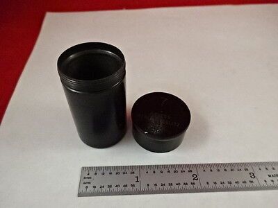 EMPTY ANTIQUE MICROSCOPE OBJECTIVE CONTAINER R. FUESS BERLIN 7 AS IS #Q5-A-04