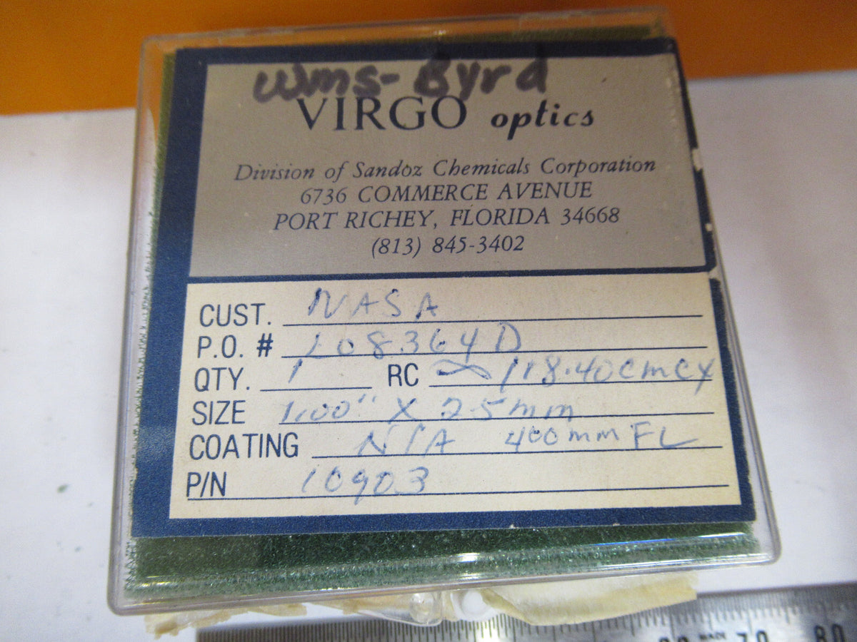 OPTICAL ex-NASA  UNCOATED LENS PRO LASER OPTICS AS PICTURED Y4-A-93