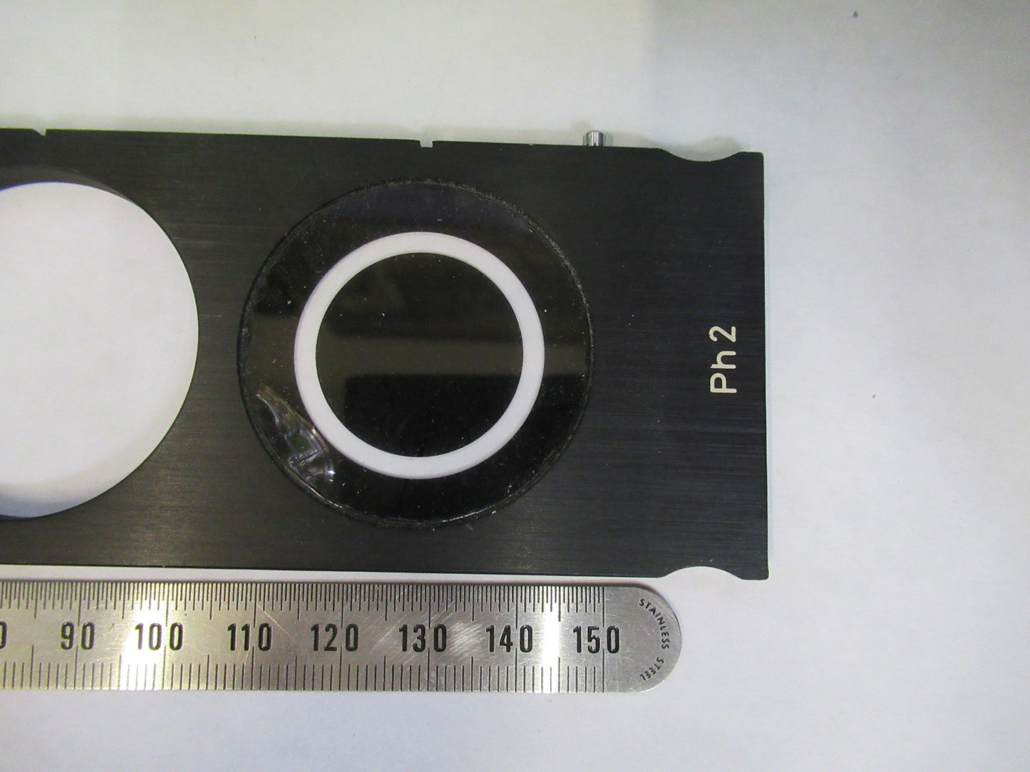ZEISS GERMANY SLIDE PH1 PH2 [dent] OPTICS MICROSCOPE PART AS PICTURED U8-B-34