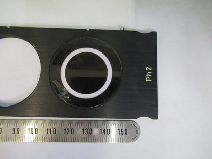 ZEISS GERMANY SLIDE PH1 PH2 [dent] OPTICS MICROSCOPE PART AS PICTURED U8-B-34