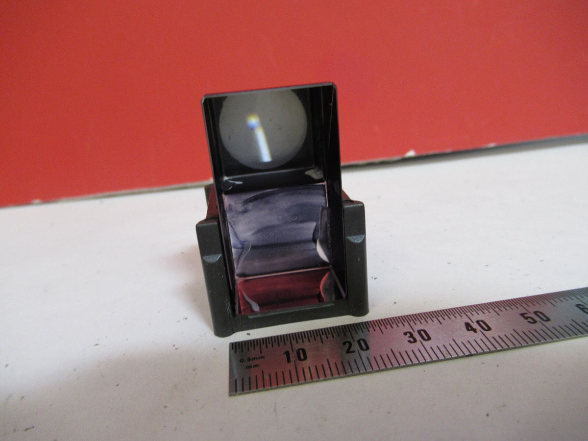 MEIJI JAPAN MOUNTED GLASS PRISM MICROSCOPE PART AS PICTURED X8-B-39