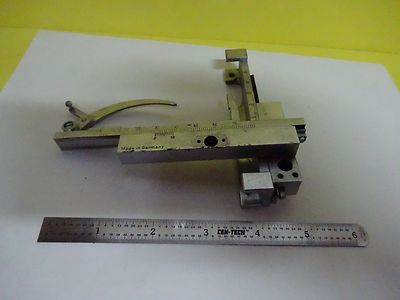 Microscope Stage Specimen Micrometer Germany Greifeldt Wetzlar Optics