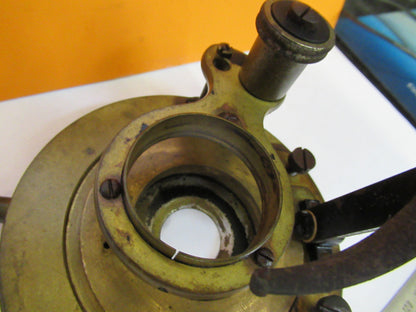 ANTIQUE REICHERT AUSTRIA STAGE POL HOLDER MICROSCOPE PART AS PICTURED Y4-A-115