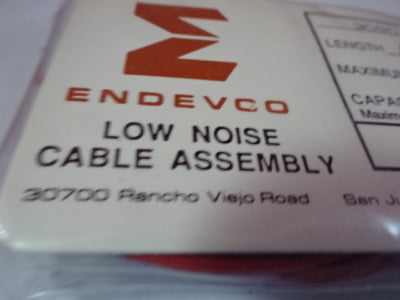 CABLE for MEGGITT ENDEVCO 3090C ACCELEROMETER VIBRATION SENSOR AS IS #B8-A-09